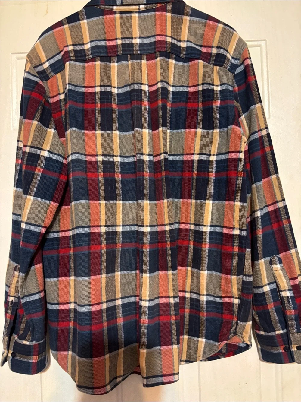 The North Face Men's Plaid Button-Down Shirt - Navy, Red, Beige